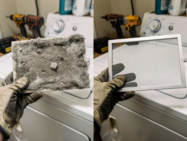 Professional lint trap cleaning by Boynton Beach Dryer Vent Cleaning in Boynton Beach
