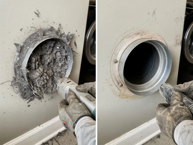 Professional clogged vent cleaning by Boynton Beach Dryer Vent Cleaning in Boynton Beach