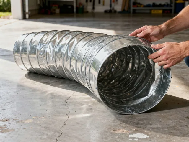 Boynton Beach Dryer Vent Cleaning specialist using advanced equipment for thorough duct cleaning in Boynton Beach