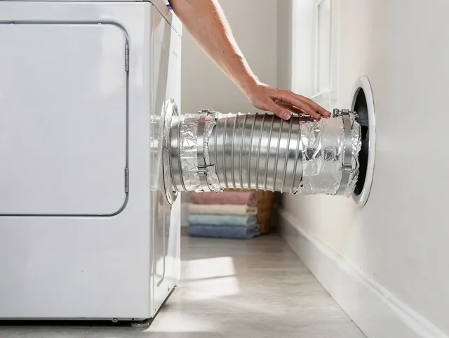 Professional dryer vent hose installation by Boynton Beach Dryer Vent Cleaning in Boynton Beach